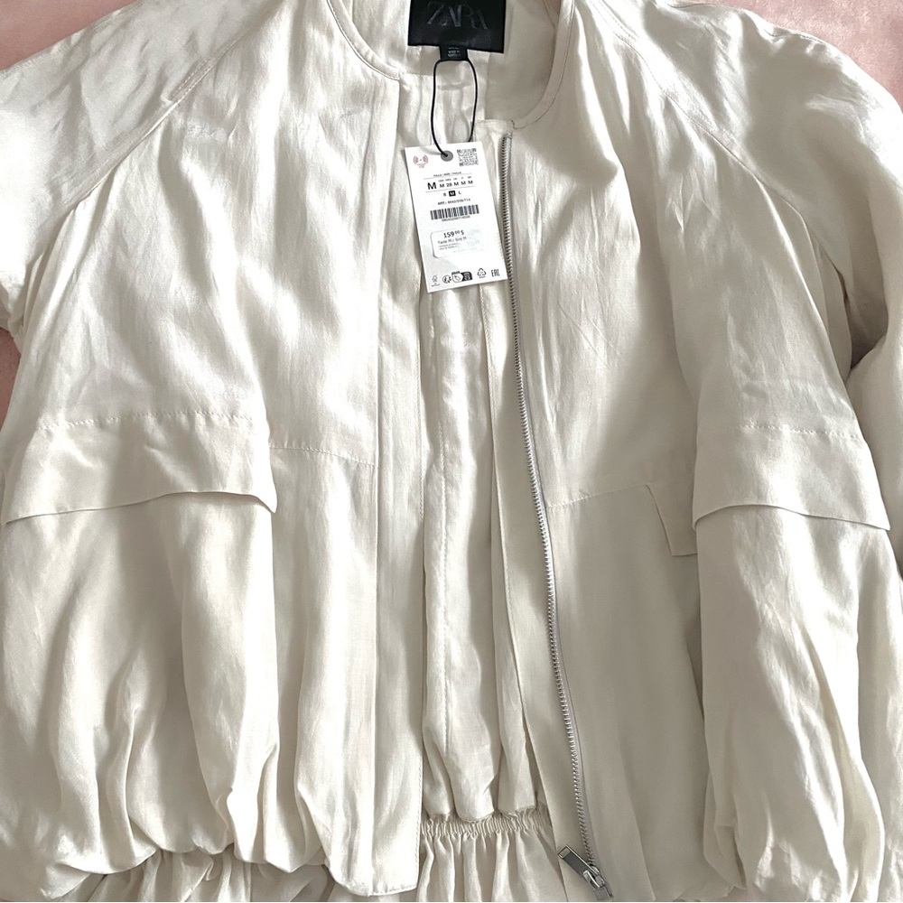 ZARA Collection Pocket Cream Jacket - Picture 9 of 12